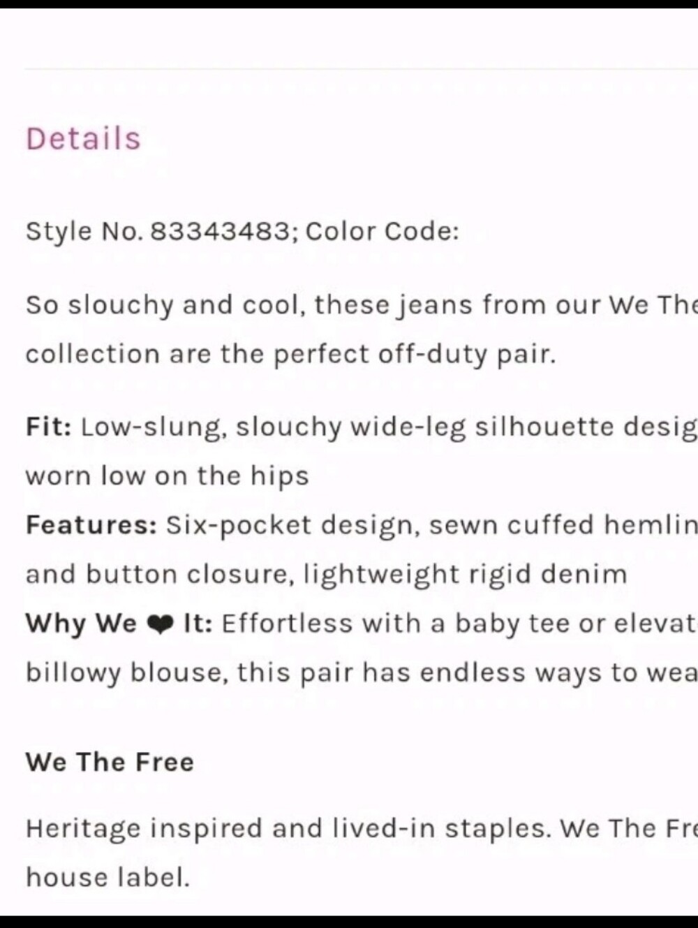SOLD We The Free People Final Countdown Low Rise Cuffed Boyfriend Jean Teal - Picture 9 of 13
